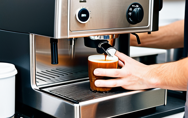 Focused Barista Practice**

"A young adult, fully clothed in appropriate barista attire, practicing espresso extraction at a clean, professional-grade espresso machine. The setting is a bright, modern kitchen with stainless steel appliances. They are meticulously tamping coffee grounds.  Perfect anatomy, correct proportions, natural pose, well-formed hands, proper finger count. Focus on cleanliness and precise technique. Safe for work, appropriate content, professional, family-friendly. High quality, professional photography."

**