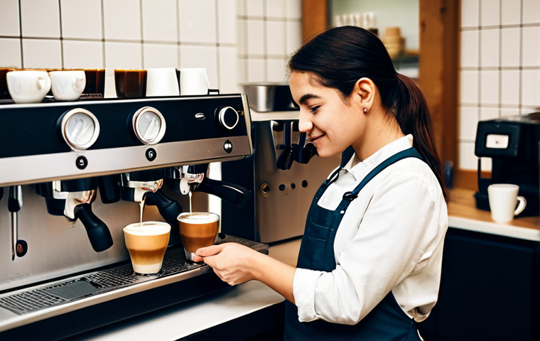 바리스타 자격증 대비 스터디 그룹 - Study Group Meetup**

"A diverse group of friends studying together at a cozy cafe, fully clothed, a...